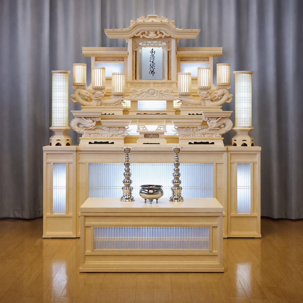 寝屋川斎場の祭壇写真