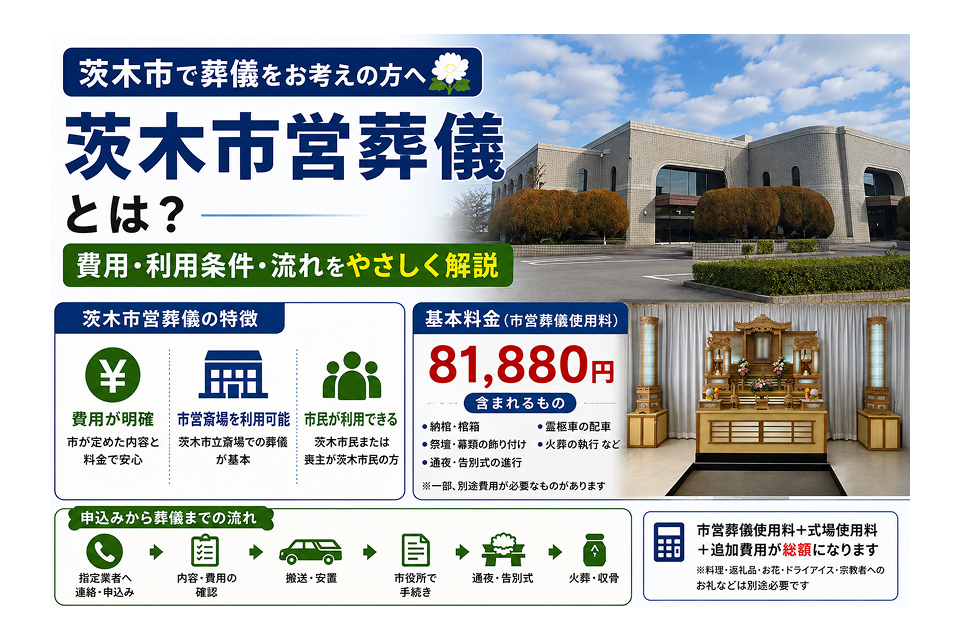 茨木市営葬儀の詳細について