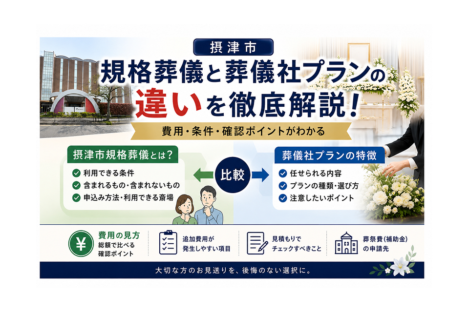 華の誠が摂津市規格葬儀は本当にお得なのかをテーマにしたコラム記事のトップ画像