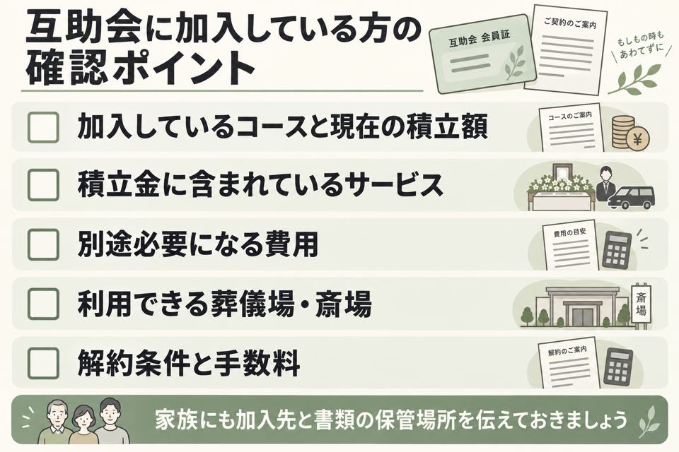 互助会に加入している方が確認したい5つのポイント